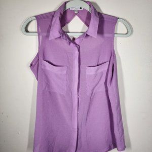 Cotton On Sleeve Less Open Back Blouse Size M